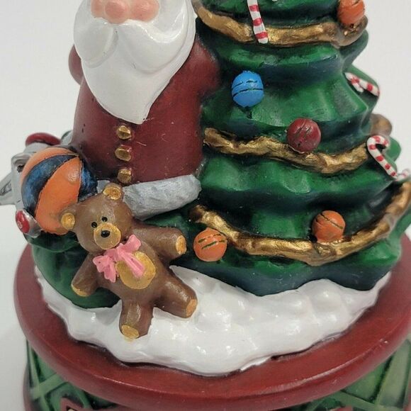 J ADAMS COLLECTION Santa Checking His List The Biggest Kid Of All 6.5" Christmas - Picture 3 of 11